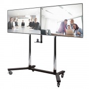 B-Tech TV Rollwagen zwei Displays BT8513