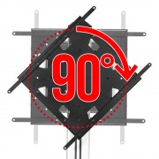 B-Tech Flachbildschirmwagen mit Flip-Rotation BT8566