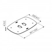 Vogels Standfuß FM1844 mit 180cm höhe für Monitore bis 65 Zoll