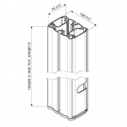 Vogels Standfuß FM1844 mit 180cm höhe für Monitore bis 65 Zoll