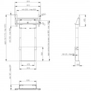 Elektrische Wandhalterung für Monitore von 46 bis 70 Zoll