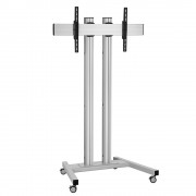 Vogels Rollwagen Silber für Displays ab 65 Zoll, max. 80 kg