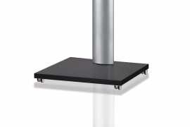 VCM TV-Standfuss Onu mit Rollen Silber