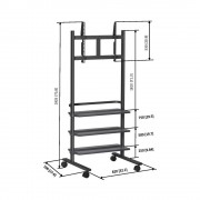 Vogels PB 175 Rollwagen für LCD LED Monitore