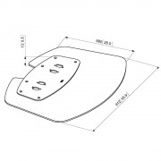 Vogels PFF 7030 extragroße Bodenplatte für Connect-it Standfüße