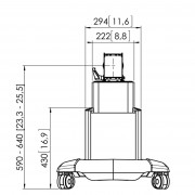 Vogels PFT 2515 Display-Trolley