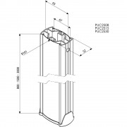 Vogels PUC 2515 Rohr 150 cm Connect-it