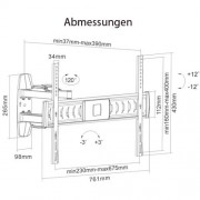 ML1003 Vollbewegliche Monitor Wandhalterung 32-70 Zoll