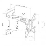 TV Trolley für 4 Displays 33 - 57 Zoll Axia Titan Multiscreen