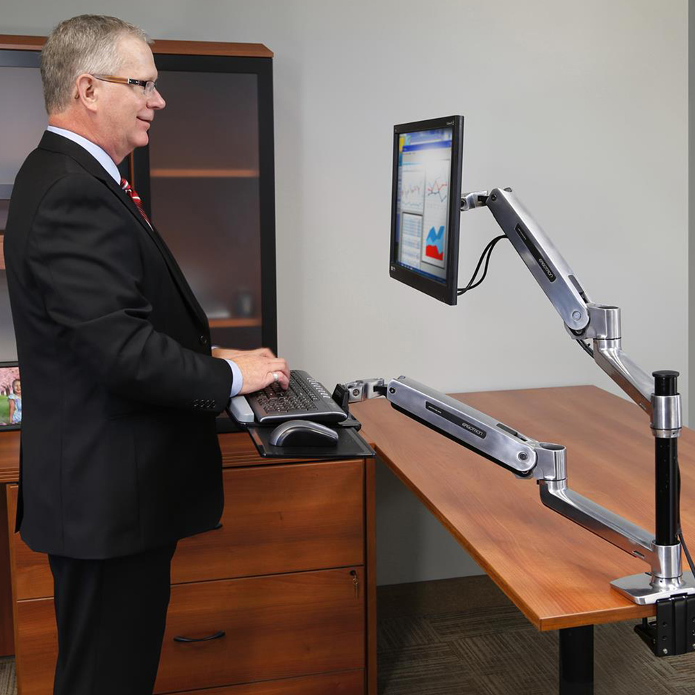 Ergotron WorkFitLX StehSitz Arbeitsplatz