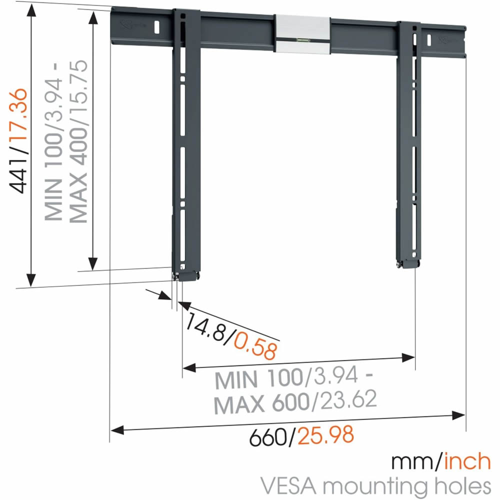 Vogels THIN 505 super flache TV Wandhalterung 40- 65 Zoll