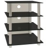 VCM TV Hifi Rack Blados Schwarzglas
