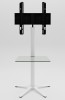 VCM TV-Standfuss Xila mit Zwischenboden Weiss