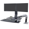 Ergotron WorkFit-A Dual Monitor mit Arbeitsfläche