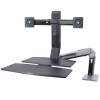 Ergotron WorkFit-A Dual Monitor mit Arbeitsfläche