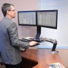 Ergotron WorkFit-A Dual Monitor mit Arbeitsfläche