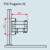 Novus TSS Tragarm32 für TSS Säulen