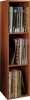 VCM Schallplatten-Regal Platto 3-fach Kern-Nussbaum
