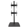 B-Tech Dual TV Standfuß BTF841 Schwarz/Silber