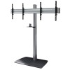 B-Tech Dual Monitor Standfuß BTF844 Schwarz/Silber