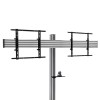 B-Tech Dual Bildschirm Standfuß BTF845 Schwarz/Silber