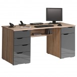 Computer- und Schreibtisch 9539 mit integrierten Schubladen Sonoma-Eiche